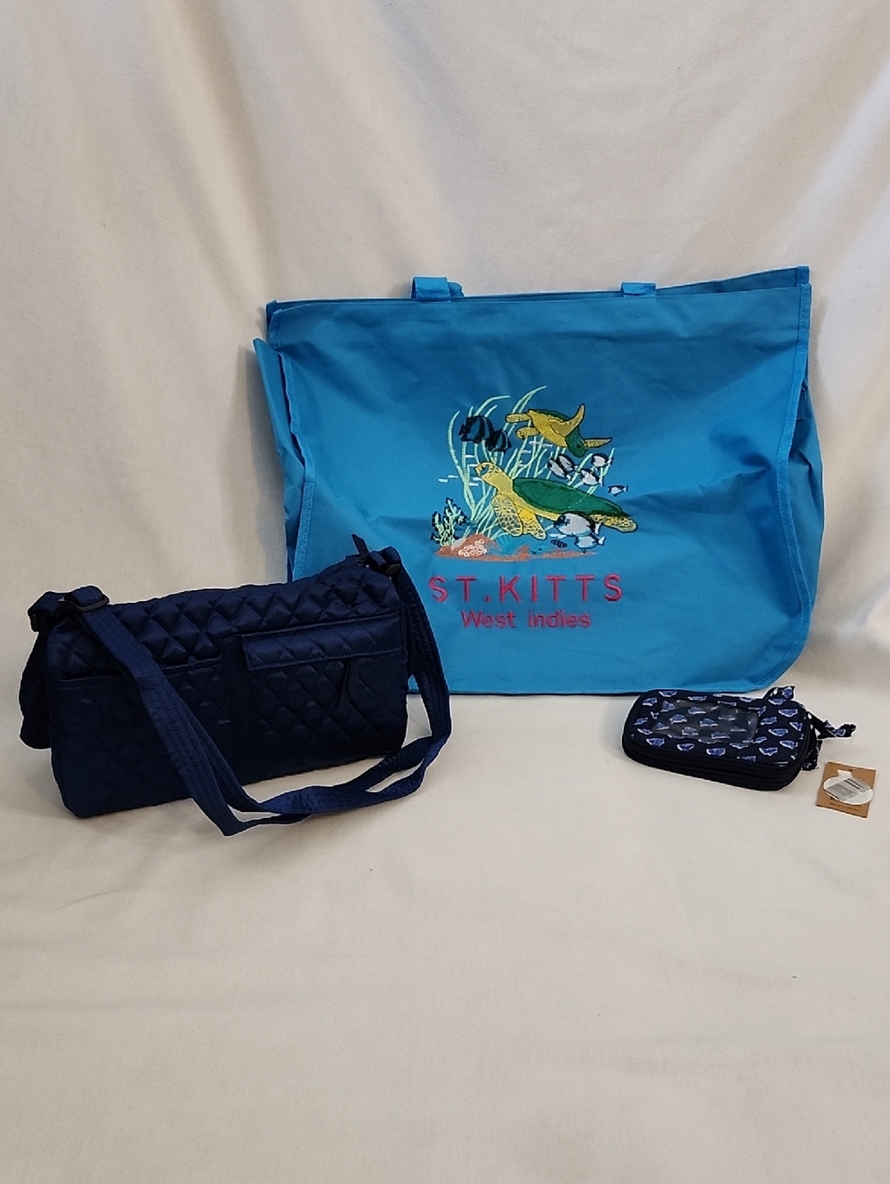 St. Kitts Tote,Naples Bag Co. Shoulder Bag and 2Moda Wristlet Set